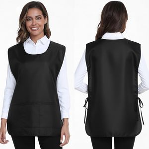 FOXA Unisex Apron With 3 Pockets Water Resistant <b>Smock</b> Vest For Cooking Kitchen <b>Garden</b> Cleaning Art - Product Image 4