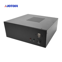 PC Box Industri Tanpa Kipas Komputer Kontrol Terintegrasi 2 LAN 12 USB 8 COM VGA HDMI Output 180W Power Supply Casing Metal BOX 6520