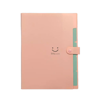 Carpeta de Archivo Extensible Tipo Acordeón Personalizada con 5 Bolsillos de Plástico Tamaño Carta A4, Organizador de Documentos para Oficina y Negocios