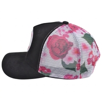 Casquette de camionneur respirante en mousse pour homme, à logo personnalisé, bicolore, en maille à carreaux, avec logo imprimé en caoutchouc floral, idéale pour la pêche et la plage