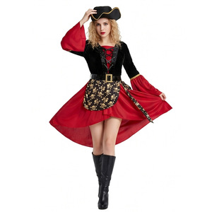 Disfraz de Capitán Pirata Sexy para Mujer, Disfraz de Carnaval de Halloween para Adultos - Product Image 2
