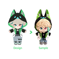 Fabricant de jouets de poupée en peluche de personnage de dessin animé personnalisés jouet en peluche souple avec remplissage en coton PP