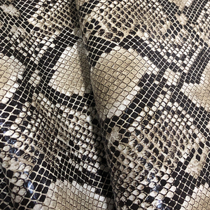Custom Made <strong>Snake</strong> Textured Genuine Leather Hide Python Print Cowhide <strong>Real</strong> <strong>Snake</strong> <strong>Skin</strong> - Product Image 4