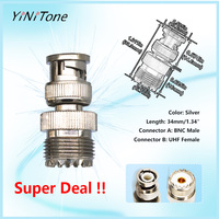 Adaptateur RF BNC mâle vers UHF femelle à faible perte SO239 PL259 Connecteur BNC Câble coaxial pour caméra YiNitone SP230704131843