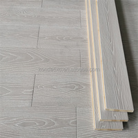 Planchers d'intérieur durables en bambou massif gaufré Revêtement de sol horizontal T & G effet bois écologique