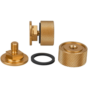 Sujetadores de casco de capucha de soldadura, piezas de repuesto de engranaje dorado, arandela de aluminio-silicona, 1 par, pipeta - Product Image 2