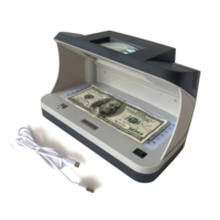 Black High Quality Portable Multi-Function UV/Magnetic/Infrared Counterfeit Detector 5x Magnifying Glass LED Display 900