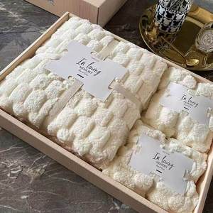 Ensemble de serviettes de bain ultra douces Boyang Baby Cloud Feel BYMJXW 62, boîte cadeau, couleur unie, rectangle, fibre de polyester, pour enfants - Product Image 5