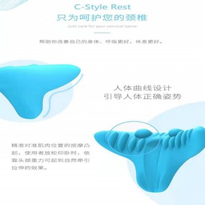 Oreiller cervical en polyuréthane pour massage et soutien du cou, correction du sommeil, oreiller de traction pour soulagement de la tête, du cou, de la taille et du dos - Product Image 5