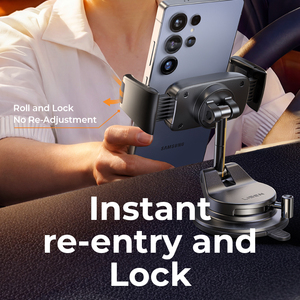 Support de <span class=keywords><strong>smartphone</strong></span> LISEN 2026 avec <span class=keywords><strong>bras</strong></span> de fixation double stable <span class=keywords><strong>pour</strong></span> tableau de bord de voiture, pare-brise, iPhone 17 16 Pro Max, Galaxy S25 S24 Plus - Product Image 5