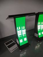 Écran de présentation numérique interactif FutureX avec écran LED incurvé, podium numérique pour conférences et éducation