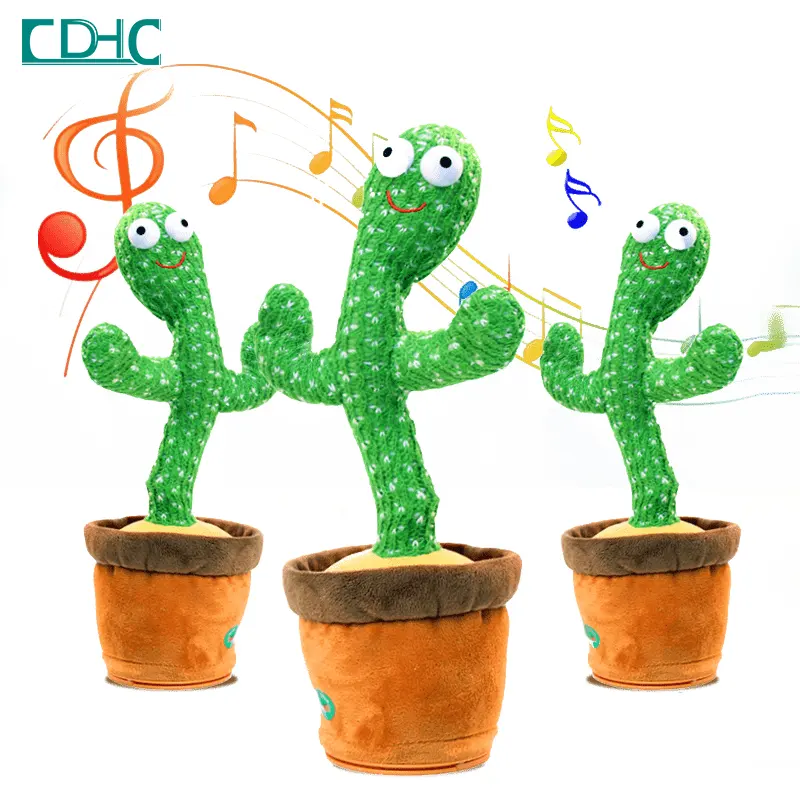 Tt Hot sales Plush Electric Speaking Cactus Wriggle Singing Baby Boy Toy Baby Dancing Cactus talking baby Toys