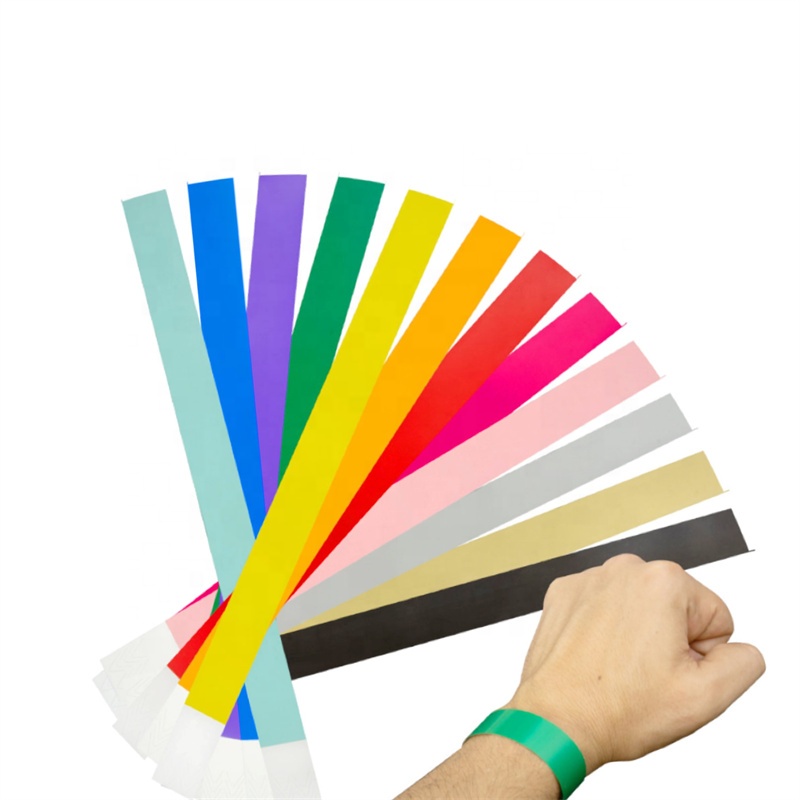 Waterproof Tyvek Ticket Printer Event Paper Wristbands Bracelet Custom Logo Tickets Disposable Wristband For Events