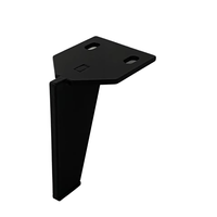 Schlanke, mattschwarze Metall-Ersatzmöbelbeine mit kratzfester Oberfläche, einfache Montage für Stuhl, Bett, TV-Schrank, Alltag im Haushalt