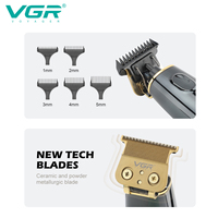 Machine à couper les cheveux VGR V-979 Tondeuses de barbier Tondeuse à cheveux professionnelle électrique sans fil pour hommes
