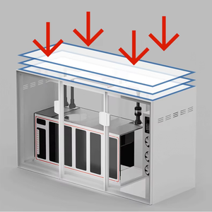 ถังเลี้ยงปลาแก้วสี่เหลี่ยมผืนผ้า300แกลลอนเป็นมิตรต่อสิ่งแวดล้อม - Product Image 2