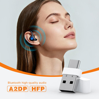 Adaptateur USB Type-C 2-en-1 6.0, clé sans fil pour PC portable Windows 7/8.1/10/11, Plug and Play