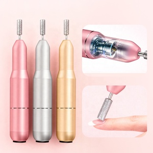 Taladro de Uñas Profesional Portátil de Acero con Motor de Escobillas de Buena Calidad, 20000 RPM, Recargable, Enchufe Estadounidense - Product Image 1