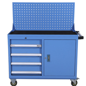 รถเข็นเครื่องมือโลหะแบบหนักสำหรับงานซ่อมบำรุงเชิงพาณิชย์ พร้อมลิ้นชักเก็บของเคลื่อนที่ได้อเนกประสงค์ - Product Image 6