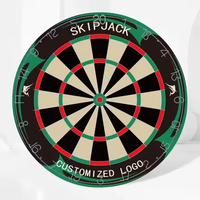 Cible de fléchettes professionnelle SKIPJACK en sisal, qualité tournoi, pointe en acier, 18''x1/2, écologique, durable, lavable