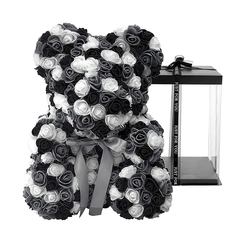 2021 días de San Valentín regalo de lujo, Idea de regalo hecho a mano 25 40 cm PE espuma de peluche oso