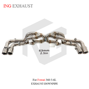 Tubo di Scarico Dritto in Acciaio Inox per Ferrari 360 3.6L di Alta Qualità, Prodotto da ING Factory - Product Image 5