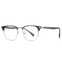 Gafas Metálicas Comerciales Delgadas de Media Montura, Montura de Gafas TR Metálicas Multicolor