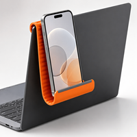 Support de téléphone et tablette réglable en hauteur en alliage d'aluminium et silicone, support de bureau portable antidérapant pour les voyages, le bureau et la maison
