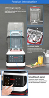Mixeur Commercial Professionnel HENGZHI 220V Robuste et Insonorisé 2200W 1.5L Certifié NSF Conforme Energy Star pour