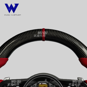Volante de Fibra de Carbono Compatible con <span class=keywords><strong>Porsche</strong></span> Panamera, Macan, Cayenne, 718, 918, 911, 992, 991, 997, 985, 981, 970, 958 - Product Image 2