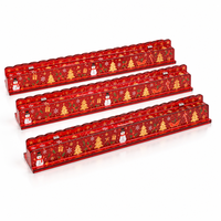 Poussoir de Mahjong de Noël 2-en-1 en acrylique, support de tuiles de 20 pouces, épaisseur 5 mm, pour 4 joueurs, durable, écologique, accessoires de fêtes