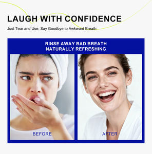 Bandes de fraîcheur buccale sans sucre, sans alcool, longue durée, format voyage, pour hommes et femmes, marque privée - Product Image 3