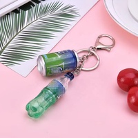Porte-clés créatif en peluche personnalisé pour bouteille de boisson, léger et résistant, idéal pour les cadeaux - Vente en gros pour fabricants