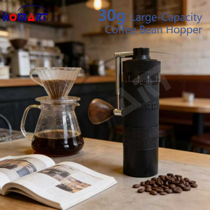 Nouveau design Moulin à <span class=keywords><strong>café</strong></span> pliable avec poignée en bois, outils de <span class=keywords><strong>café</strong></span> pour infusion extérieure, meule en acier inoxydable innovante et détachable - Product Image 2