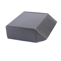 Caja de Cartón Corrugado Plegable para Envíos, Ecológica, Reciclable, Negra Mate, de Lujo para Comercio Electrónico, con Impresión de Logotipo Personalizado