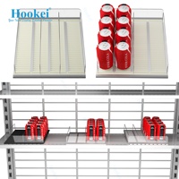 Étagère à rouleaux à gravité flexible C-shop pour les portes vitrées des refroidisseurs à boissons alcoolisées/bières