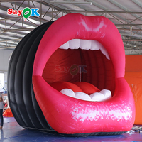 Sayok géant publicité gonflable bouche ouverte Sexy lèvres forme modèle gonflable pour la décoration de fête