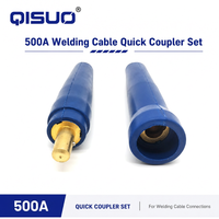 Ensemble de connecteurs rapides pour câble de soudage QISUO 500A, connecteur mâle et femelle pour câble de soudage
