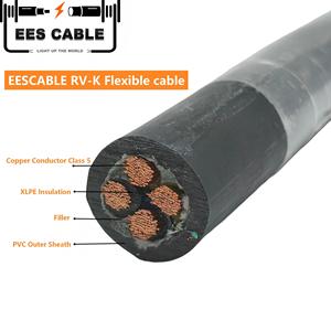Cabo flexivel copre XLPE PVC RV-K fxv 0.6/1kV CPR ECA reduzida emissao de halogénos - Product Image 1