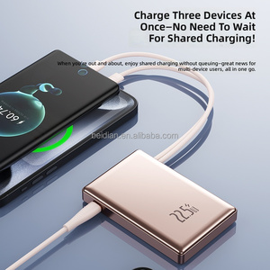 Banco de Energía Delgado de Alta Capacidad de 10000 mAh, Estación de Carga Portátil de Carga Rápida de 22.5 W, Cargador de Teléfono <span class=keywords><strong>Celular</strong></span> con Cables Integrados y Pantalla LED - Product Image 6