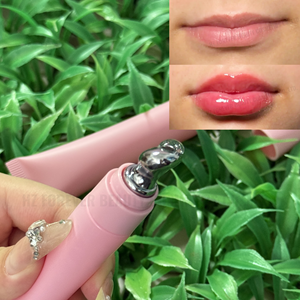 Rouge à lèvres extrême à l'acide hyaluronique, collagène, couleur changeante, rose naturel, effet repulpant, gloss booster pour les lèvres - Product Image 1