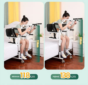 Çok fonksiyonlu hasta kaldırma makinesi tıbbi hidrolik manuel kaldırma ve yaşlı ve engelli için vardiya tekerlekli sandalye - Product Image 4