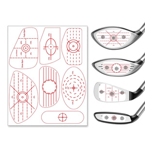 <b>Golf</b> Impact Label Tape Training Aid For Swing Improvement With Distance Loss Guide And Alignment Markers - Product Image 5