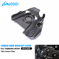 AKOSO 100% kopling serat karbon sepeda motor 3K penutup sproket untuk Yamaha MT09 FZ09 Tracer 900 GT 2014-2020