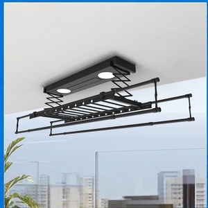 Intelligent electric clothes drying rack ultra-thin clothes dryer telescopic rod balcony remote control voice control - Product Image 1
