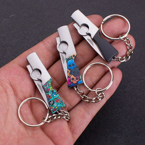 Mini couteau pliant pour fruits, couteau de poche domestique, couteau tranchant haute dureté, coupe-colis portable, couteau clé anime - Product Image 4