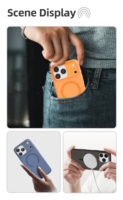 Casing Ponsel Pelindung Tekstur Unik Anti-Sidik Jari Mewah Baru untuk iPhone 17 Promax Penutup Ponsel Magnetik