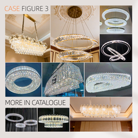 Lustre nordique en cristal LED pour salle à manger, luminaire de luxe moderne, lustre en cristal pour plafond