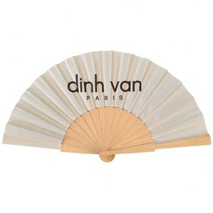 Abanico de Mano de Madera Lisa Personalizado de 23 cm con Logotipo, Artesanía de Bambú para Hombres y Mujeres - Product Image 3
