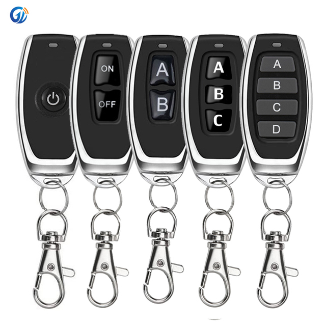 Universal Black Key Mini Rf 433 Wireless Remote Control Duplicator Garage Door /gate/curtains/ Remote Controller